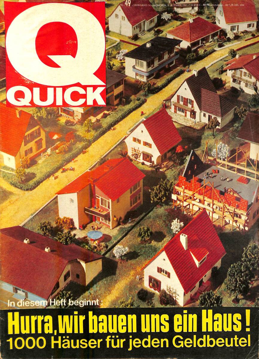 QUICK – Nr.49 – 3 Dezember 1961 – Ingrid var Bergen – Warum Tränen für die Deutschen? – Johannes Mario Simmel NDR100785 - 1