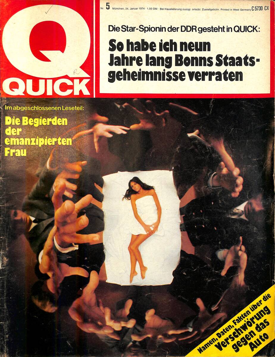 QUICK – Nr.5 – 24 Januar 1974 – Josef Schuh – Ake Lejon – Martin Gaeng – Derrick Flight – Maria Dove – Prinz Charles – Lady Jane Wellesley NDR100821 - 1