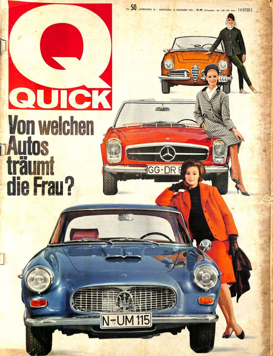 QUICK – Nr.50 – 15 Dezember 1963 – Das letzte Kapitel Anne Frank: Hascher und Verräter – Jacqueline Kennedy: Mein Mann John NDR100832 - 1