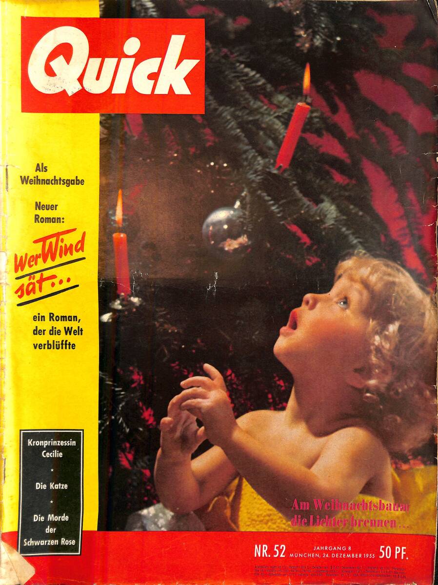 QUICK – Nr.52 – 24 Dezember 1955 – Kronprinzessin Cecilie – Die Morde der Schwarzen Rose NDR100840 - 1
