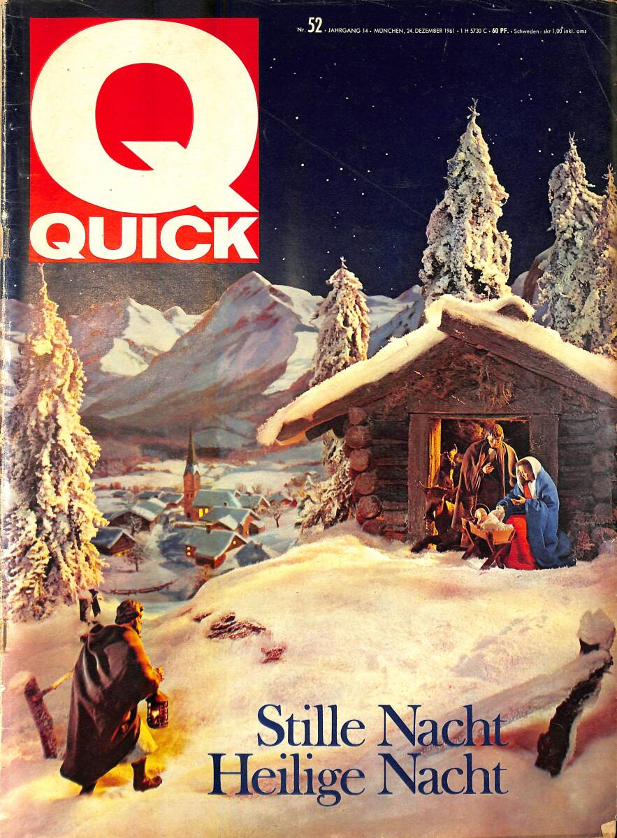 QUICK – Nr.52 – 24 Dezember 1961 – Der Roman einer Verschwundenen Von Frank Gruber – Jane Fonda – Mario Simmel NDR100784 - 1