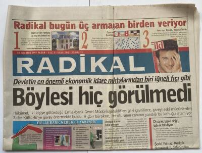 Radikal Gazetesi 10 Ağustos 1997 - Trafik Cezası 2 Bin Ölüm GZ60240 - 1