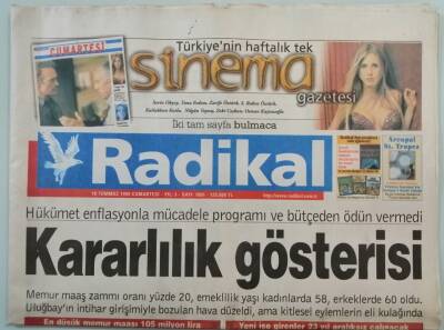 Radikal Gazetesi 10 Temmuz 1999 MHPlilerin Vakıf İnadı - CHPde Seferberlik İlanı - GZ44929 - 2