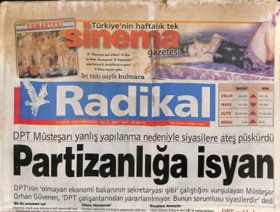 Radikal Gazetesi 11 Eylül 1999 - DPT Müsteşarı Yanlış Yapılanma Nedeniyle Siyasilere Ateş Püskürdü GZ96443 - 1