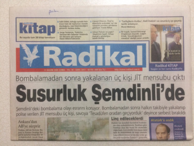 Radikal Gazetesi 11 Kasım 2005 - Susurluk Şemdinlide GZ23742 - 1
