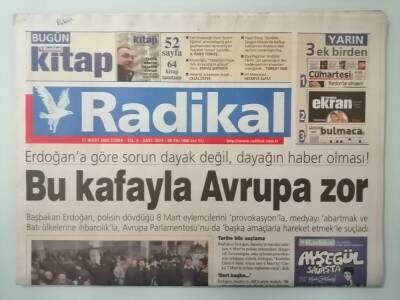 Radikal Gazetesi 11 Mart 2005 Erdoğana Göre Sorun Dayak Değil,Dayağın Haber Olması -GZ33066 - 1