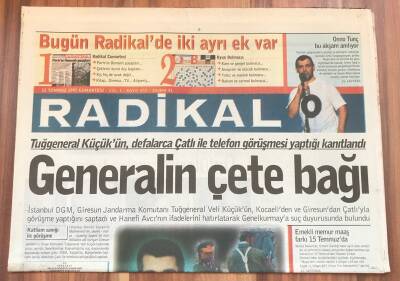 Radikal Gazetesi 12 Temmuz 1997 - Generalin Çete Bağı GZ1710 - 2