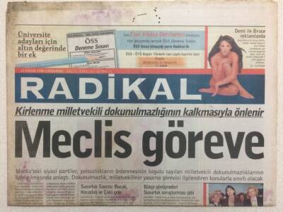 Radikal Gazetesi 13 Kasım 1996 - Erbakanın Tasarruf Tedbirleri Balıkları Vurdu GZ34437 - 1