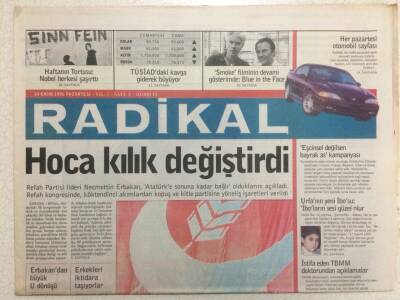 Radikal Gazetesi 14 Ekim 1996 - Hoca Kılık Değiştirdi GZ35988 - 1