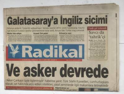 Radikal Gazetesi 15 Nisan 2000 - Galatasaraya İngiliz Sicimi GZ8489 - 1