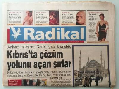 Radikal Gazetesi 15 Şubat 2004 Ankara Uzlaşınca Denktaş Da İkna Oldu -GZ33099 - 1