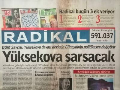Radikal Gazetesi 16 Mart 1997 Çete Soruşturmasını Erbakan Engelledi -GZ37818 - 1