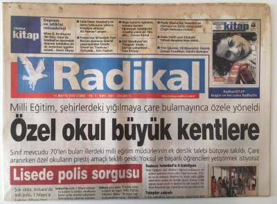 Radikal Gazetesi 16 Mayıs 2003 - Özel Okul Büyük Kentlere Yöneldi , Sezonun Matrix Günü GZ20411 - 1