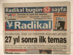 Radikal Gazetesi 16 Nisan 2000 - 27 Yıl Sonra İlk Temas GZ5410 - 1