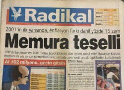 Radikal Gazetesi 17 Ekim 2000 -Halkbank Hortumu Onayda GZ45040 - 1