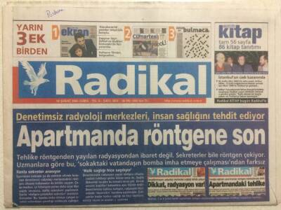 Radikal Gazetesi 18 Şubat 2005 - Apartmanda Röntgene Son GZ34008 - 1