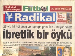 Radikal Gazetesi 19 Ağustos 2001 - İncirlik'ten Sır Uçuş - Memleketin Aynası Haluk Levent GZ2568 - Gökçekoleksiyon