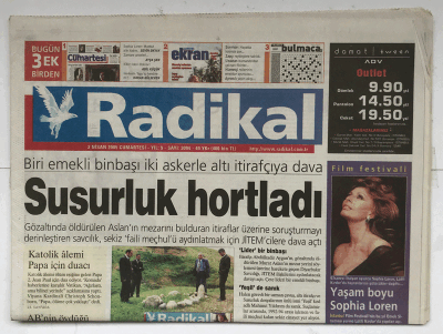 Radikal Gazetesi 2 Nisan 2005 - Dünya Savaşında Osmanlıya Rüşvet GZ5295 - 1