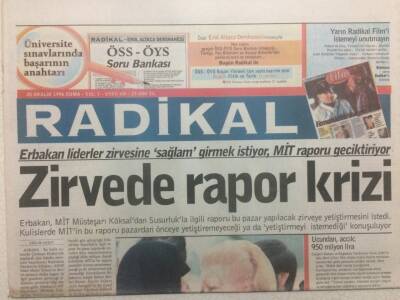 Radikal Gazetesi 20 Aralık 1996 - Necmettin Erbakan Liderler Zirvesine Sağlam Girmek İstiyor GZ34990 - 1