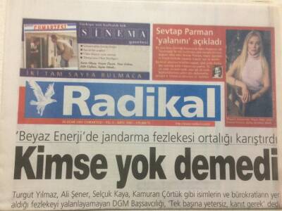 Radikal Gazetesi 20 Ocak 2001 - Fatih Terimin Son Kararı Anlaşamadık Bırakıyorum GZ47806 - 1