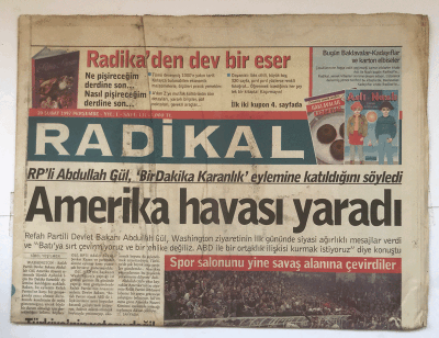 Radikal Gazetesi 20 Şubat 1997 - Bagheri Türk Hükümeti Kalmam İçin Yalvardı GZ5479 - 2