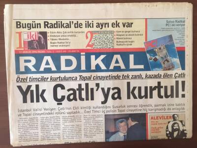 Radikal Gazetesi 21 Aralık 1996 -Özel Timciler ,Mit Gözetiminde Yaşıyor GZ6845 - 1