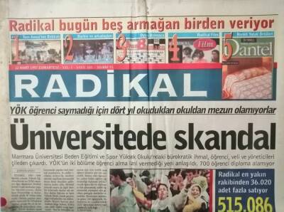 Radikal Gazetesi 22 Mart 1997 Avrupa Birliği İçin İnsan Hakları Atağı - GZ37819 - 1