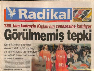 Radikal Gazetesi 23 Ekim 1999 - Bülent Ecevit Birileri Türkiyeyi Zayıflatmak İstiyor GZ81094 - 1