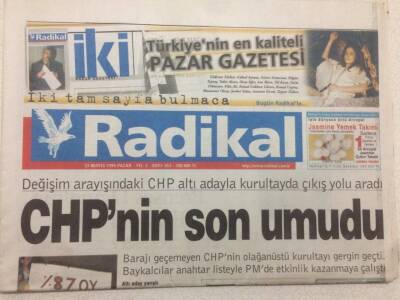 Radikal Gazetesi 23 Mayıs 1999 - CHPnin Son Umudu GZ47804 - 1