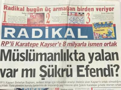 Radikal Gazetesi 24 Ağustos 1997-Üniversite Sınavında Rezalet GZ36560 - 1