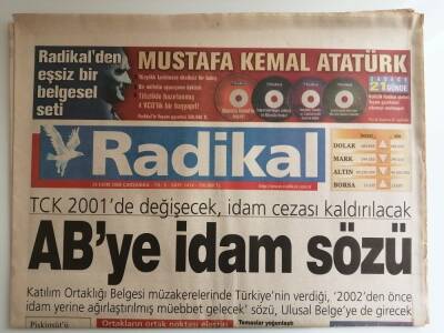 Radikal Gazetesi 25 Ekim 2000 İdam 2001de Kalkacak -GZ14558 - 1
