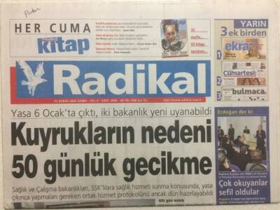 Radikal Gazetesi 25 Şubat 2005 - Zülfü Livaneli CHPyi Bıraktı GZ34007 - 1