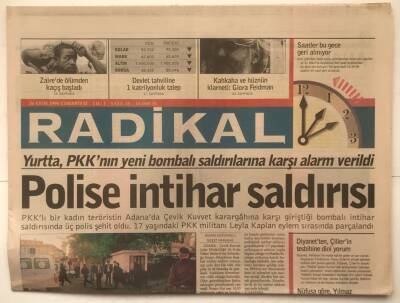 Radikal Gazetesi 26 Ekim 1996 - Girişine Kilit Vurulan İlçe GZ3124 - 2