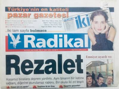 Radikal Gazetesi 26 Eylül 1999 - Rezalet GZ42940 - 1