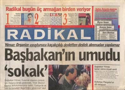 Radikal Gazetesi 27 Eylül 1997 - Türkiyede Internetin Yaptığı İlk Çöpçatanlık GZ93635 - 1