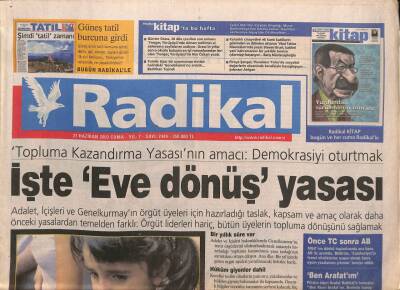 Radikal Gazetesi 27 Haziran 2003 - Temizel Kamu Ve Fon Bankalarına Gerekli Para Verilse Kriz Çıkmazdı GZ93634 - 1