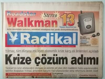 Radikal Gazetesi 3 Eylül 1998 Çamlıhemşin Direniyor -GZ37086 - 1