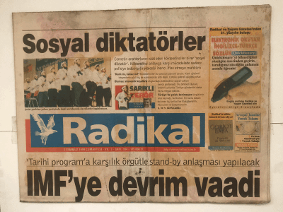 Radikal Gazetesi 3 Temmuz 1999 - IMF ye Devrim Vaadi GZ5420 - 2