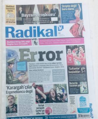 Radikal Gazetesi - 30 Ekim 2010 - Karargahçılar Ergenekoncu Değil GZ46266 - 1