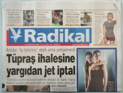 Radikal Gazetesi 4 Haziran 2004 Tüpraş İhalesine Yargıdan Jet İptal -GZ44715 - 1