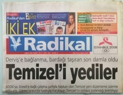 Radikal Gazetesi 4 Mart 2001 Ankara Usulü Hoşgeldin -İlk Dersimiz Türk Siyaseti - GZ44731 - 1