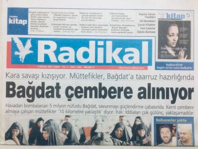 Radikal Gazetesi 4 Nisan 2003 - Bağdat Çembere Alınıyor GZ42973 - 1