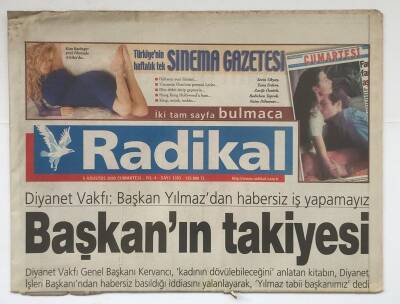 Radikal Gazetesi 5 Ağustos 2000 - Adnan Hoca Serbest (Adnan Oktar) GZ8676 - 1