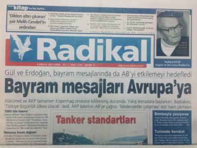 Radikal Gazetesi - 6 Aralık 2002 - Denktaş Sabır Taşırdı GZ46773 - 1