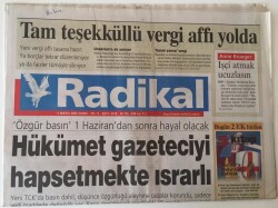 Radikal Gazetesi - 6 Mayıs 2005 - Hükümet Gazeteciyi Hapsetmekte Israrlı - GZ43722 - 1
