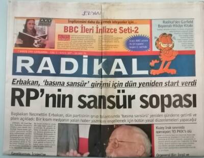 Radikal Gazetesi 7 Mayıs 1997 Çete Şefi Sedat Peker Hakkında Soruşturma - GZ44732 - 2