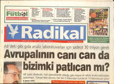 Radikal Gazetesi 7 Mayıs 2002 - Almanyanın Yeni Göçmen Politikası - Powell Irak Ne Yapsa Vurulacak GZ126390 - 1
