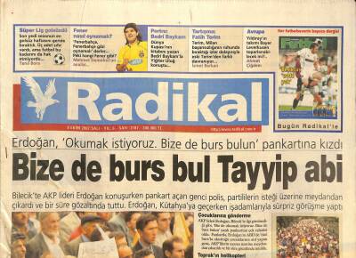 Radikal Gazetesi 8 Ekim 2002 - Tıp Nobeli Ölümsüzlüğe - İzmir Büyük Efes Otelinin 100 Bin Kalem Malı Açık Artırmayla Satılacak GZ127996 - 1