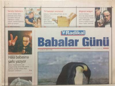 Radikal Gazetesi Babalar Günü 17 Haziran 2005 - Belki Gizlerler Ama Babalar da Sever GZ50654 - 1