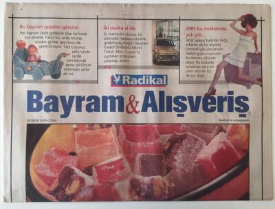 Radikal Gazetesi Bayram - Alışveriş Eki 28 Ekim 2005 - 2005 Kış Modasında Yok Yok ... GZ20412 - 1